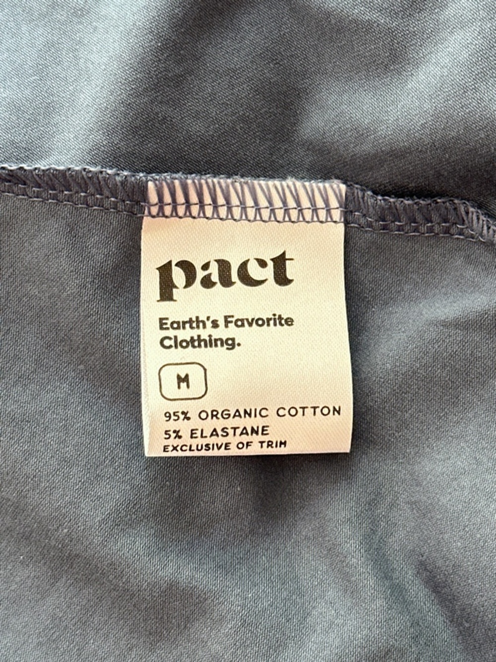 PACT Fit & Flare Open Back Maxi Dress Slate Blue Women’s Size Medium - Picture 12 of 13